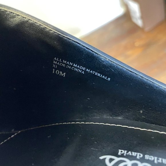 🔥 charles by charles david Black Pointed Toe Wedge Mules Heels Sz 10M - Picture 7 of 8